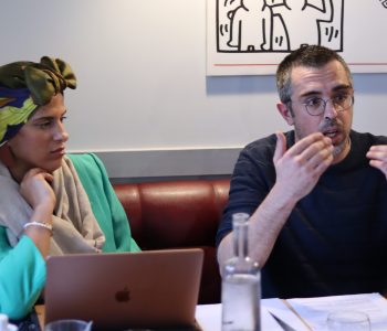 Sana Souid, Présidente de l'Alliance Citoyenne et Antonio Delfini, chercheur et co-auteur du rapport