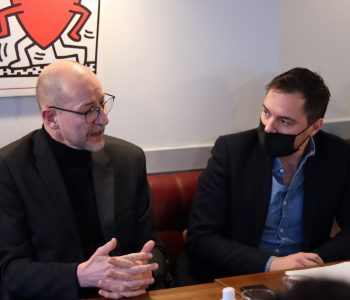 Malik Salemkour, Président de la Ligue des Droits de l'Homme et Julien Talpin co-auteur du rapport et chercheur au CNRS